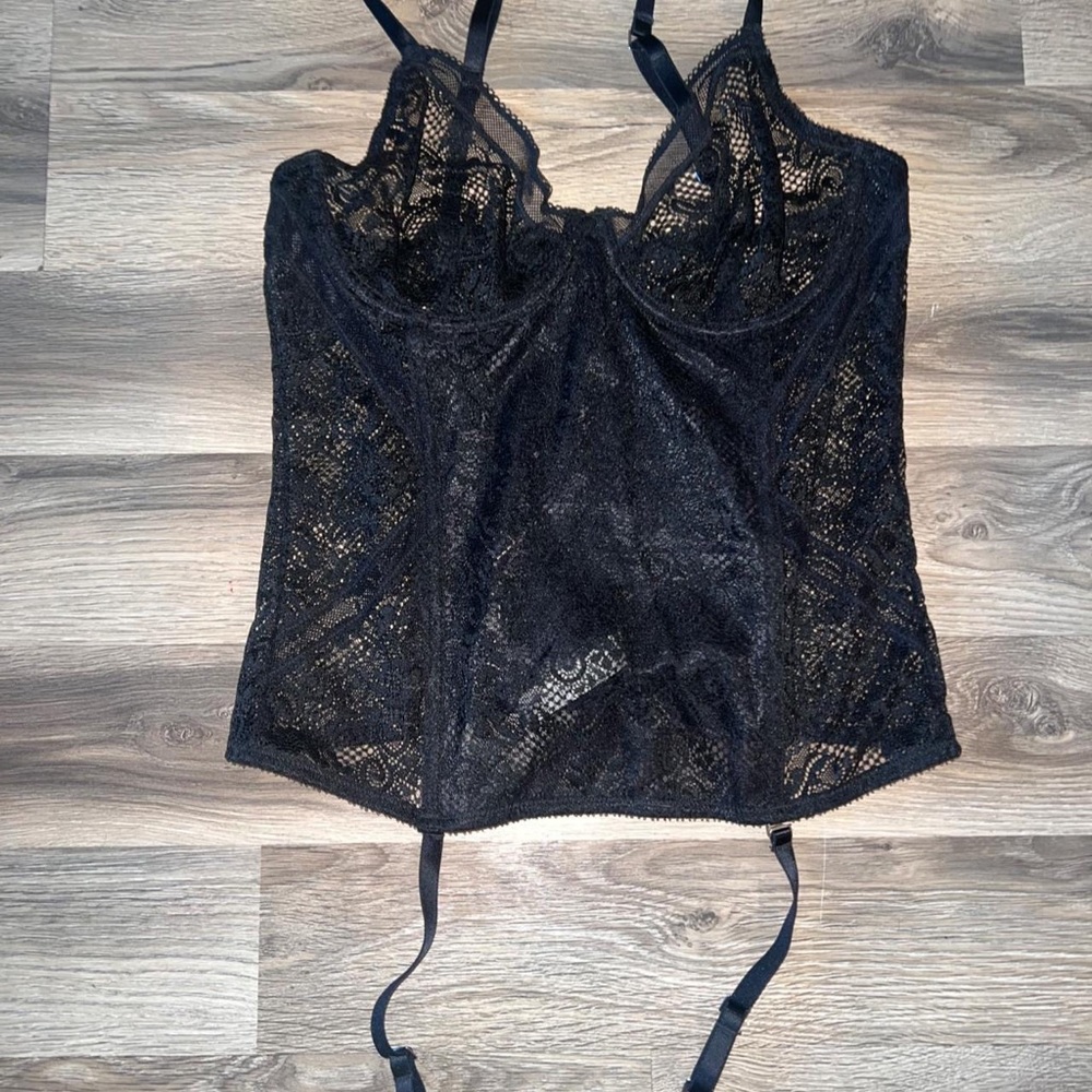 La Perla Black Lace Vintage Corset